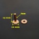 Red copper solid brass permanence Rivets & Burrs 50 per pk.