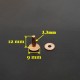Red copper solid brass permanence Rivets & Burrs 50 per pk.