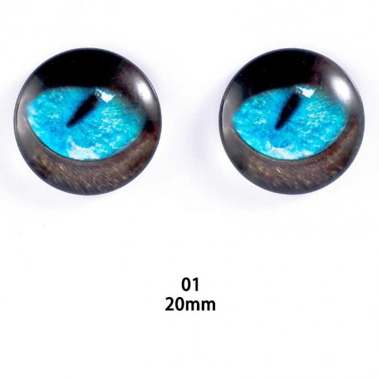 20mm Resin Cabochon glass eyes 2pc/lot