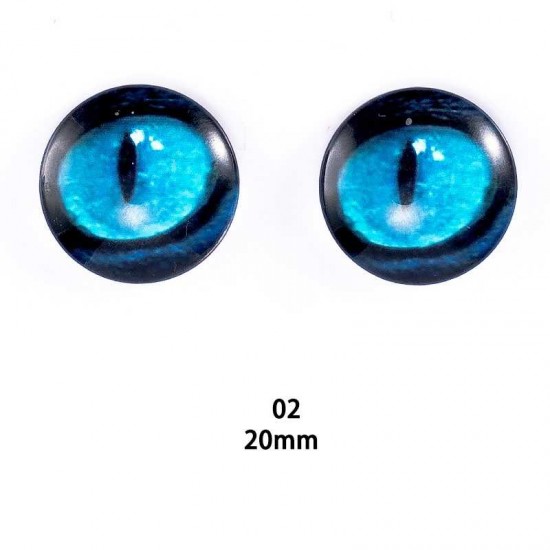 20mm Resin Cabochon glass eyes 2pc/lot