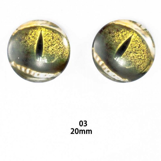 20mm Resin Cabochon glass eyes 2pc/lot