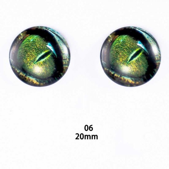 20mm Resin Cabochon glass eyes 2pc/lot