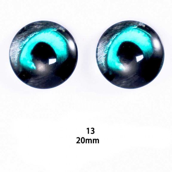 20mm Resin Cabochon glass eyes 2pc/lot