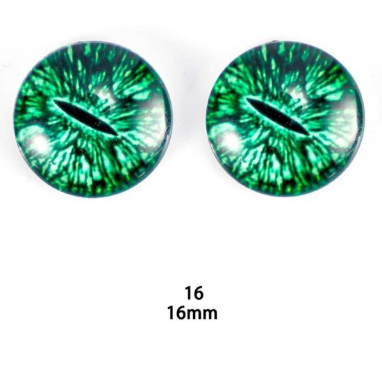 16mm Resin Cabochon glass eyes 2pc/lot