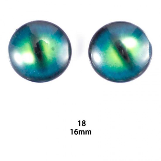 16mm Resin Cabochon glass eyes 2pc/lot 16mm Resin Cabochon glass eyes 2pc/lot