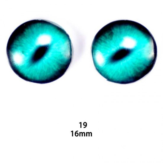 16mm Resin Cabochon glass eyes 2pc/lot 16mm Resin Cabochon glass eyes 2pc/lot
