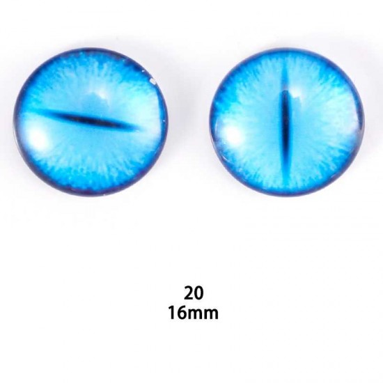 16mm Resin Cabochon glass eyes 2pc/lot