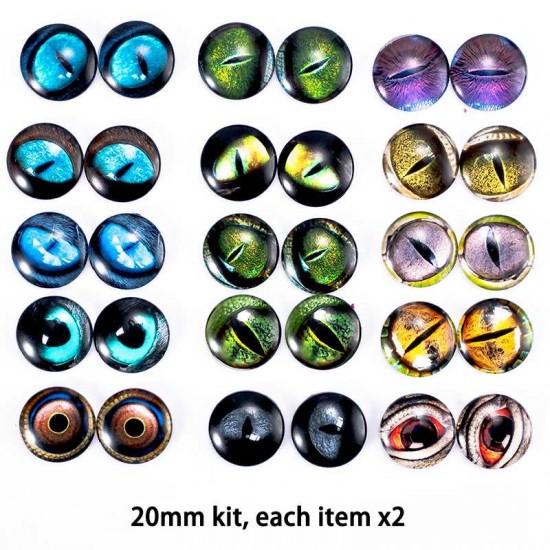 20mm Resin Cabochon glass eyes 2pc/lot