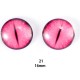 16mm Resin Cabochon glass eyes 2pc/lot