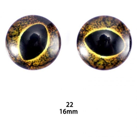 16mm Resin Cabochon glass eyes 2pc/lot