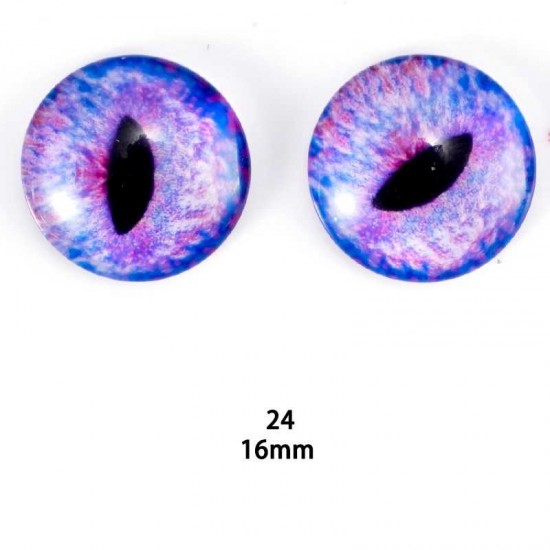 16mm Resin Cabochon glass eyes 2pc/lot