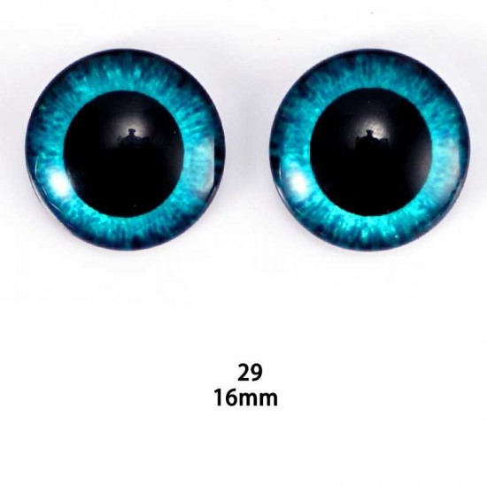 16mm Resin Cabochon glass eyes 2pc/lot 16mm Resin Cabochon glass eyes 2pc/lot