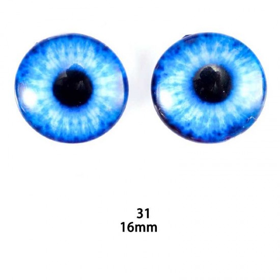 16mm Resin Cabochon glass eyes 2pc/lot 16mm Resin Cabochon glass eyes 2pc/lot