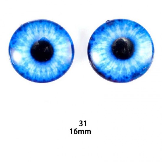 16mm Resin Cabochon glass eyes 2pc/lot