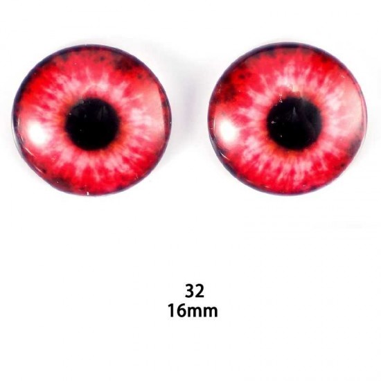 16mm Resin Cabochon glass eyes 2pc/lot 16mm Resin Cabochon glass eyes 2pc/lot