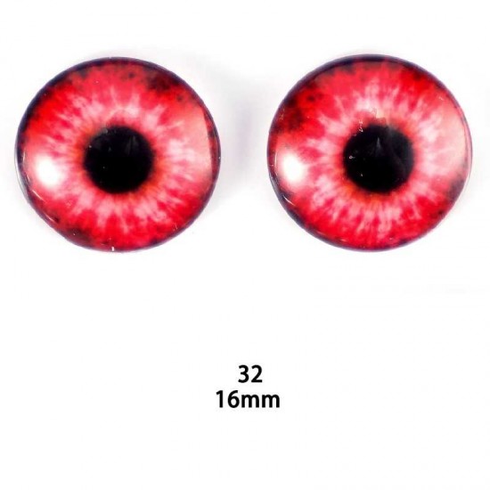 16mm Resin Cabochon glass eyes 2pc/lot