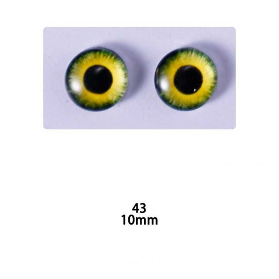 Purple Glass Eyes PIXEL FREE Human Doll Craft Taxidermy Eyeballs 2pc 7 
