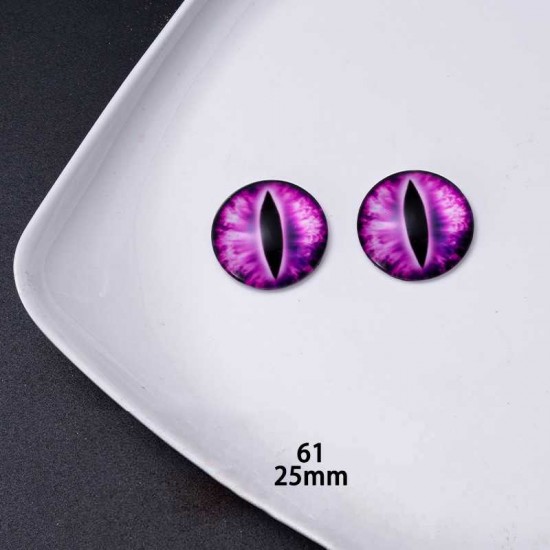 25mm Resin Cabochon glass eyes 2pc/lot