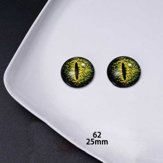 25mm Resin Cabochon glass eyes 2pc/lot 25mm Resin Cabochon glass eyes 2pc/lot