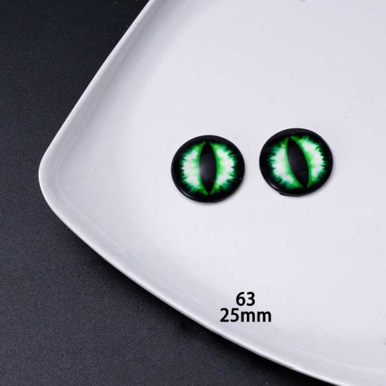 25mm Resin Cabochon glass eyes 2pc/lot