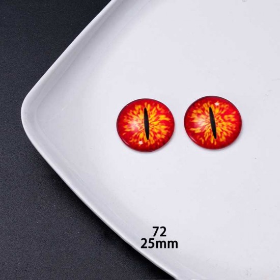 25mm Resin Cabochon glass eyes 2pc/lot