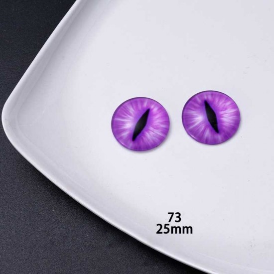 25mm Resin Cabochon glass eyes 2pc/lot