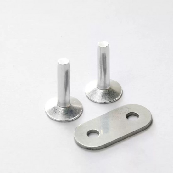 Solid brass Aluminium alloy permanence double Rivets & Burrs 50 per pk