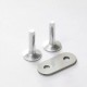 Solid brass Aluminium alloy permanence double Rivets & Burrs 50 per pk