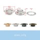 Solid brass flat face eyelet, 100pc/lot