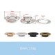 Solid brass flat face eyelet, 100pc/lot