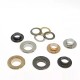 Solid brass flat face eyelet, 100pc/lot