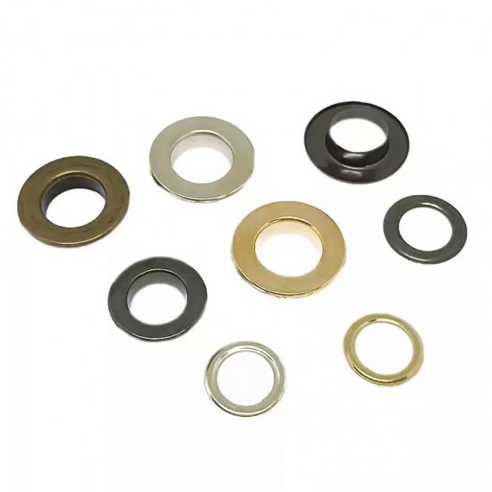 Solid brass flat face eyelet, 100pc/lot