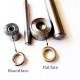 Solid brass flat face eyelet, 100pc/lot
