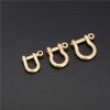 Solid brass horseshoe hook, 5pc/lot