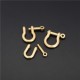 Solid brass horseshoe hook, 5pc/lot