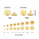 High quality solid brass double cap rivets 100 per pk