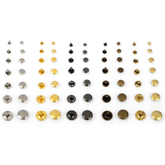 High quality solid brass double cap rivets 100 per pk