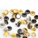 High quality solid brass double cap rivets 100 per pk