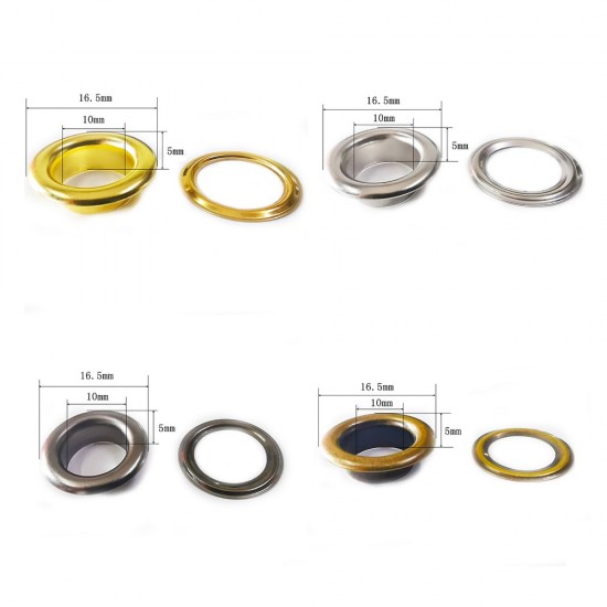 Solid brass round face eyelet, 100pc/lot