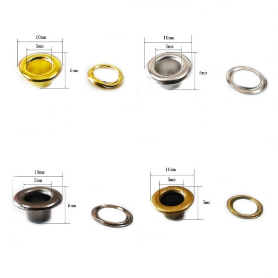 Solid brass round face eyelet, 100pc/lot