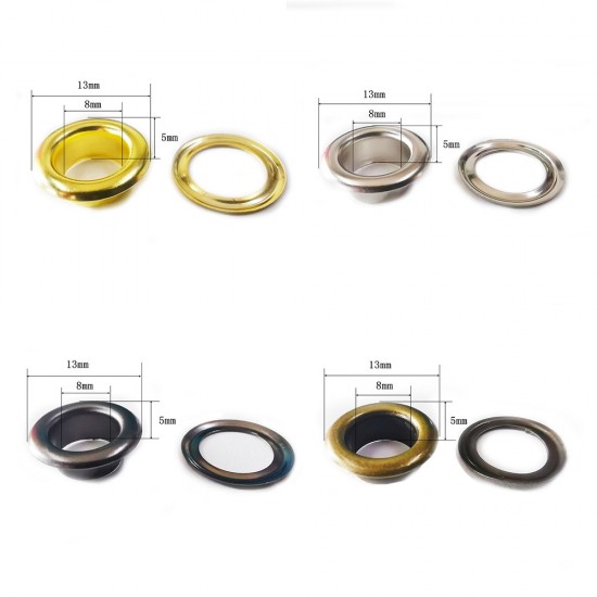 Solid brass round face eyelet, 100pc/lot