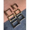 Solid brass screw bar square buckle, 2pc/lot