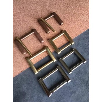 Solid brass screw bar square buckle, 2pc/lot