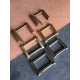 Solid brass screw bar square buckle, 2pc/lot