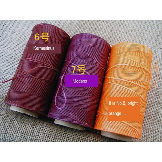 Hand stitching thread, Flat waxed thread, 150D, 260m, 29 color, 1mm