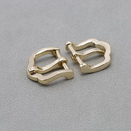 High quality 13mm solid brass women bag needle buckle, 2pc/lot