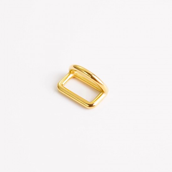 Stainless steel double square Dee ring 15mm, 2pcs/lot