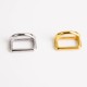 Stainless steel double square Dee ring 15mm, 2pcs/lot