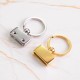 Stainless steel, key holder 18mm
