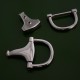 High quality stainless steel 1995 D-ring bag tab 2 pc/lot